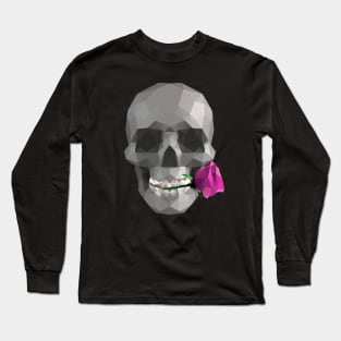 Skull and a rose Long Sleeve T-Shirt